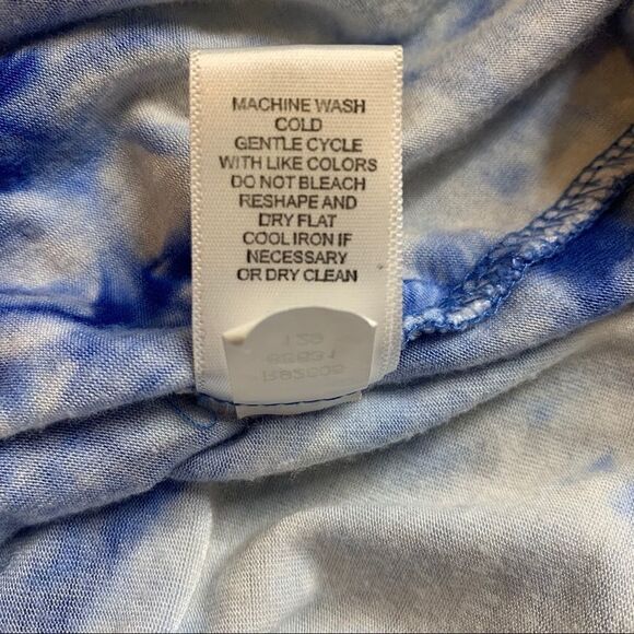 Spense Blue And White Fringe Maxi Dress Tye-Dyed - Picture 10 of 10